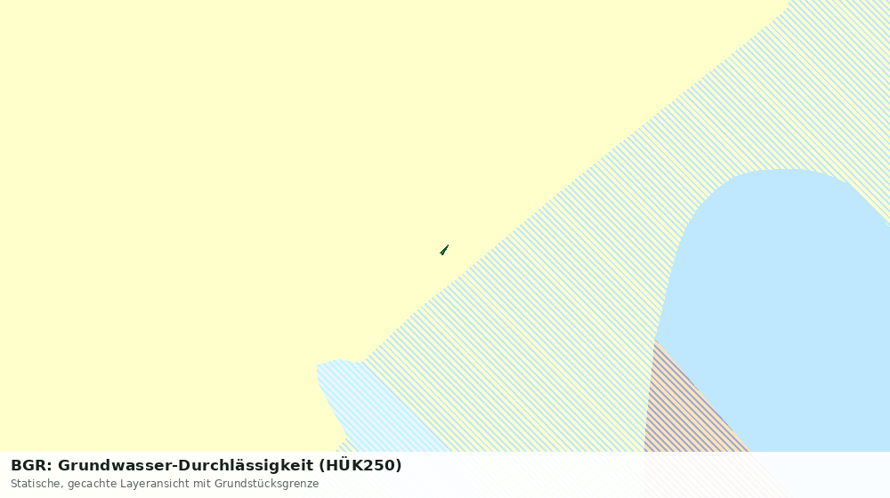 Statische Kartenansicht: BGR: Grundwasser-Durchlässigkeit (HÜK250)