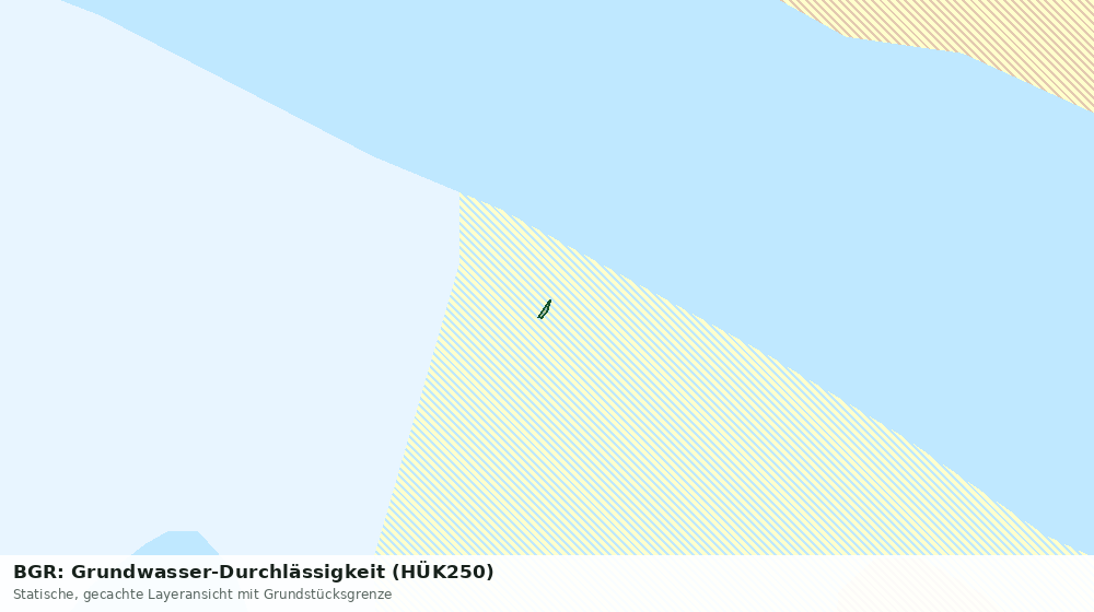 Statische Kartenansicht: BGR: Grundwasser-Durchlässigkeit (HÜK250)