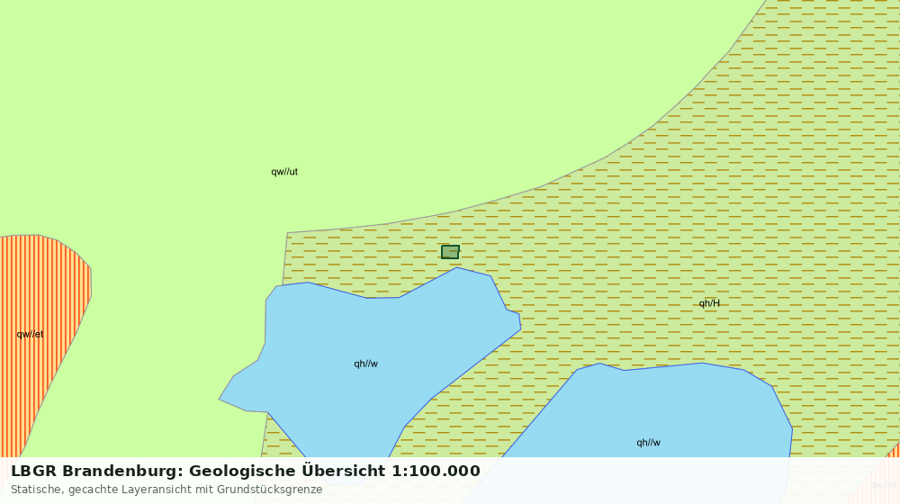 Statische Kartenansicht: LBGR Brandenburg: Geologische Übersicht 1:100.000