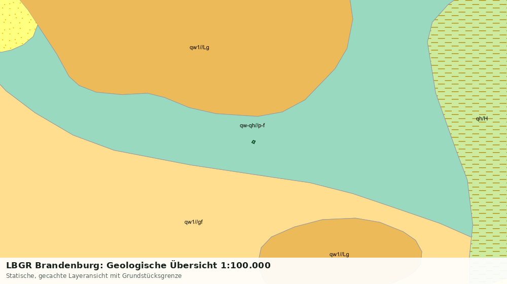 Statische Kartenansicht: LBGR Brandenburg: Geologische Übersicht 1:100.000