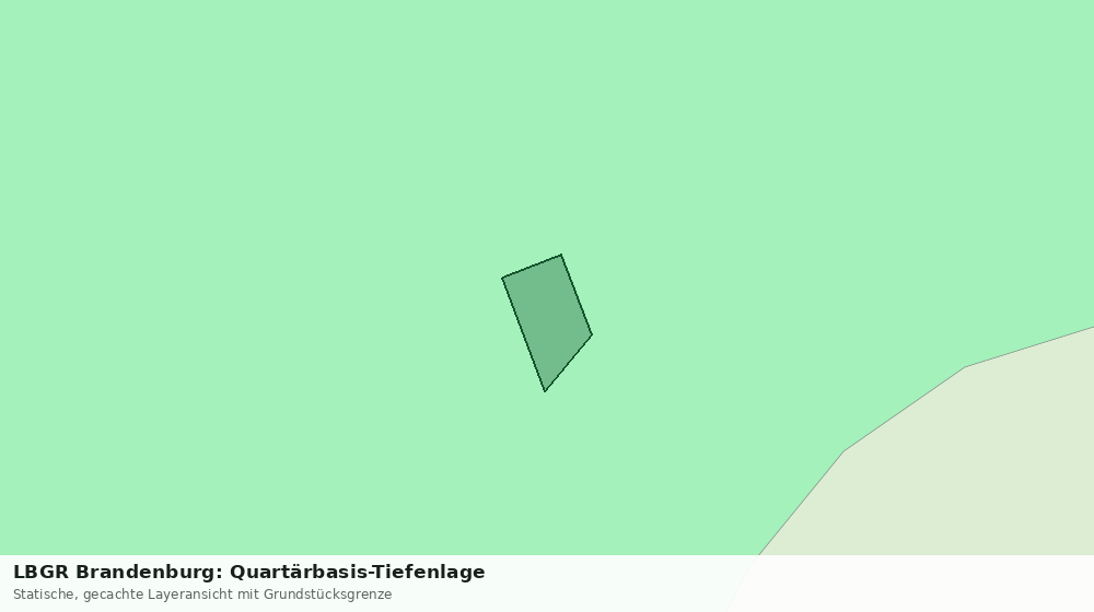 Statische Kartenansicht: LBGR Brandenburg: Quartärbasis-Tiefenlage