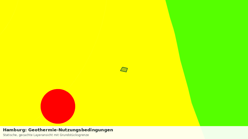 Statische Kartenansicht: Hamburg: Geothermie-Nutzungsbedingungen