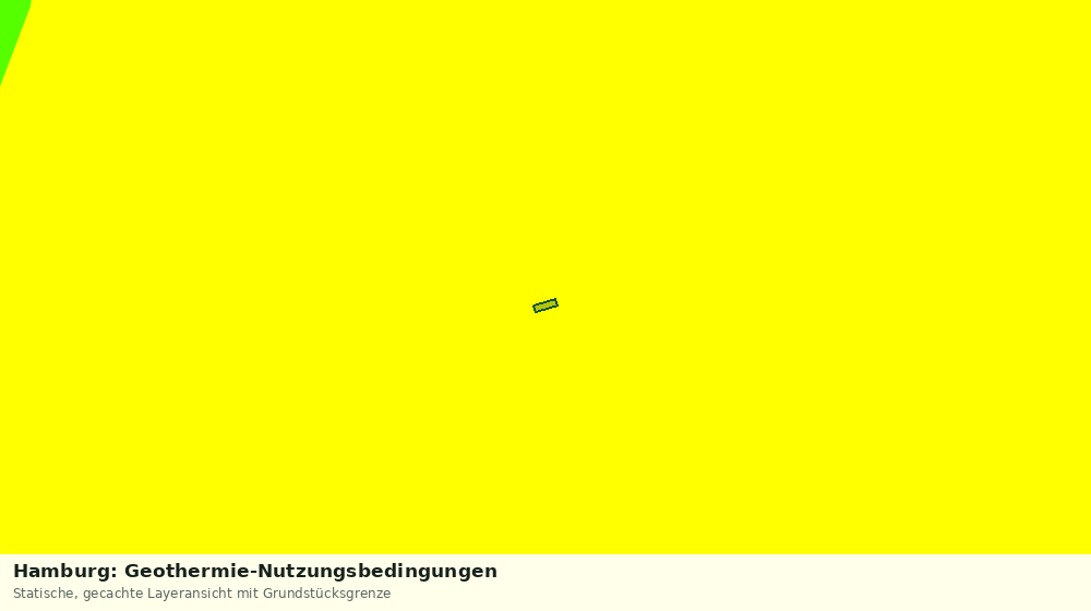 Statische Kartenansicht: Hamburg: Geothermie-Nutzungsbedingungen