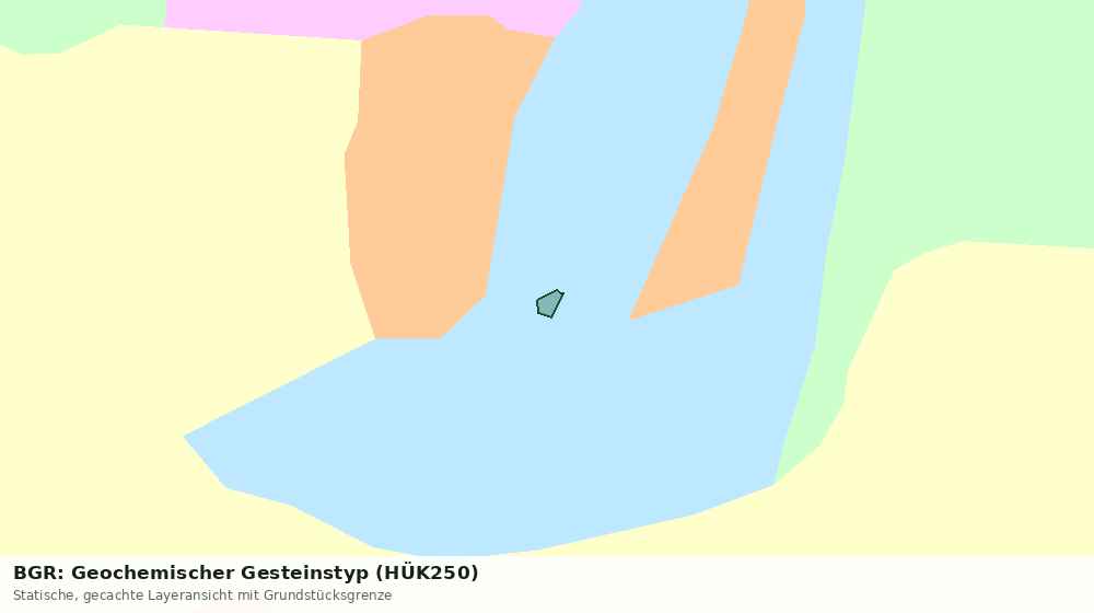 Statische Kartenansicht: BGR: Geochemischer Gesteinstyp (HÜK250)