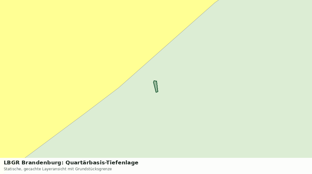 Statische Kartenansicht: LBGR Brandenburg: Quartärbasis-Tiefenlage