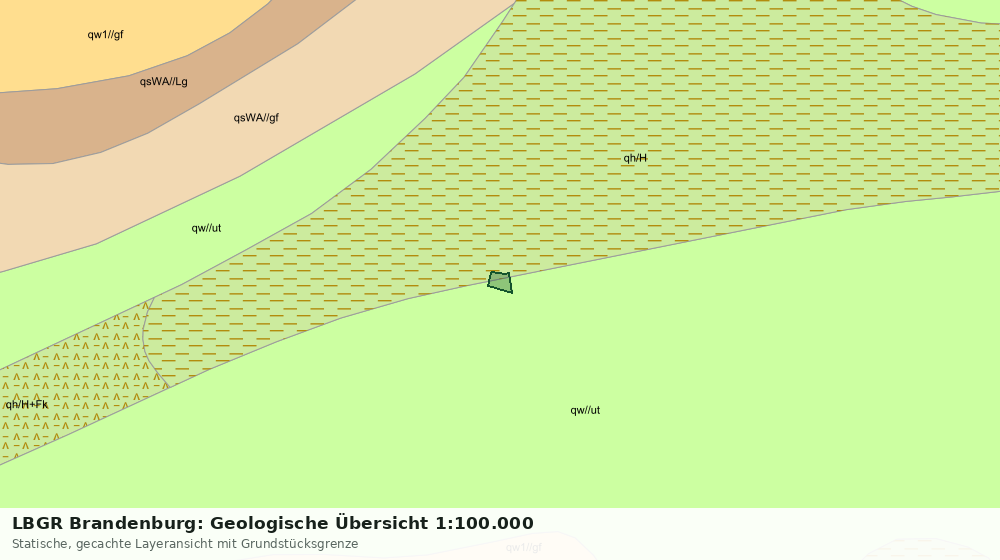 Statische Kartenansicht: LBGR Brandenburg: Geologische Übersicht 1:100.000