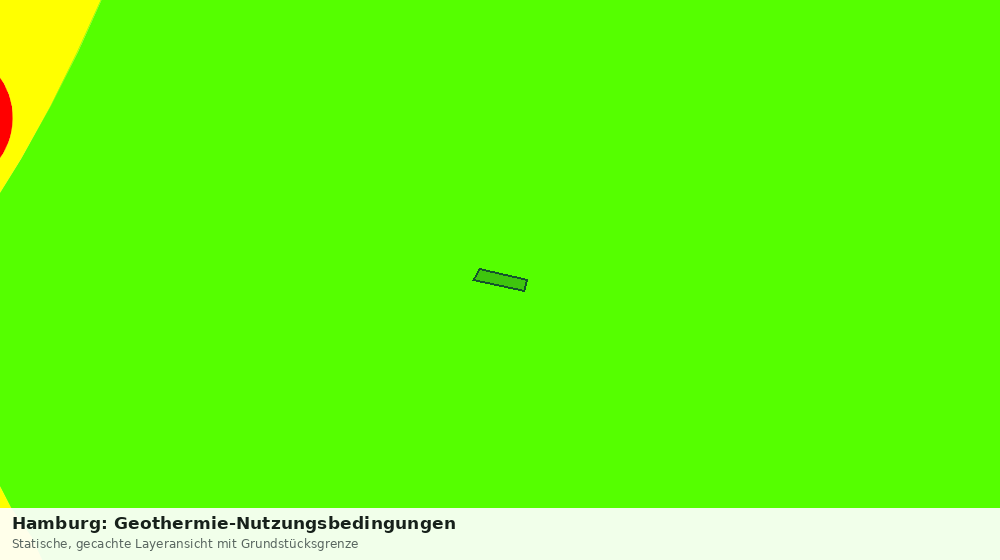 Statische Kartenansicht: Hamburg: Geothermie-Nutzungsbedingungen