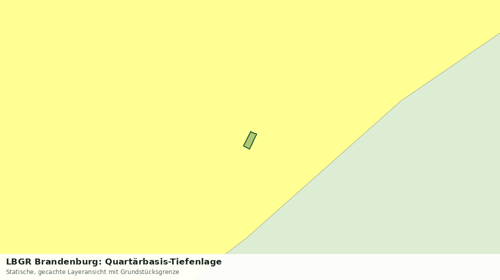 Statische Kartenansicht: LBGR Brandenburg: Quartärbasis-Tiefenlage