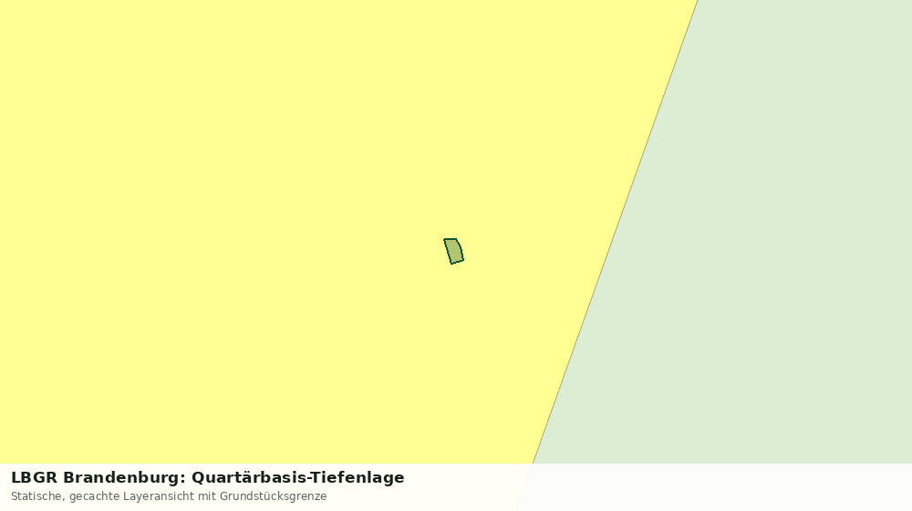 Statische Kartenansicht: LBGR Brandenburg: Quartärbasis-Tiefenlage