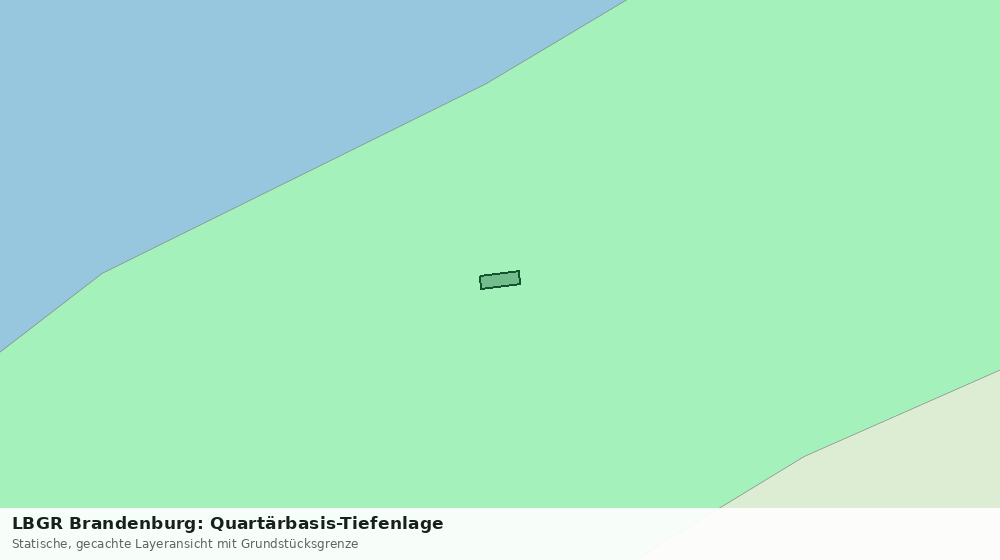 Statische Kartenansicht: LBGR Brandenburg: Quartärbasis-Tiefenlage