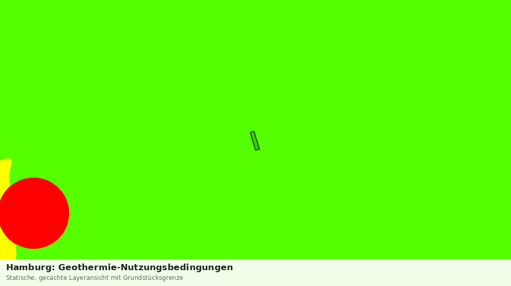 Statische Kartenansicht: Hamburg: Geothermie-Nutzungsbedingungen