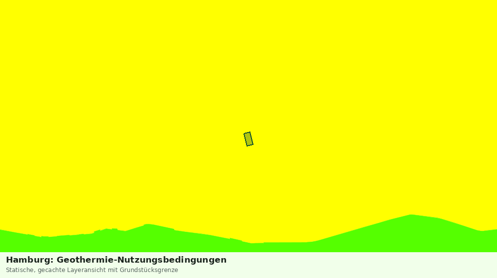 Statische Kartenansicht: Hamburg: Geothermie-Nutzungsbedingungen