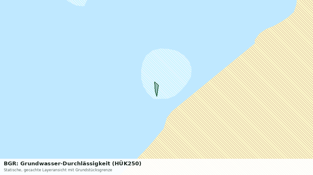 Statische Kartenansicht: BGR: Grundwasser-Durchlässigkeit (HÜK250)