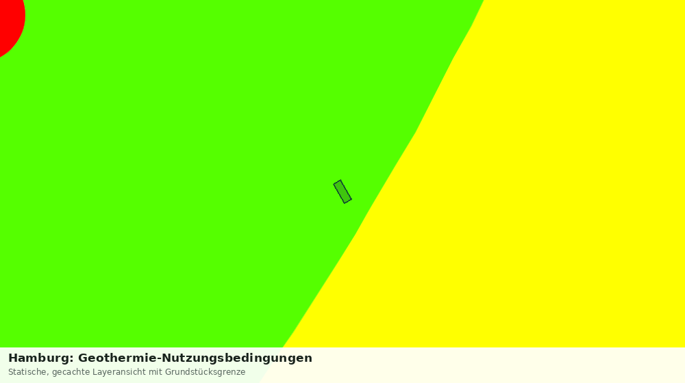 Statische Kartenansicht: Hamburg: Geothermie-Nutzungsbedingungen