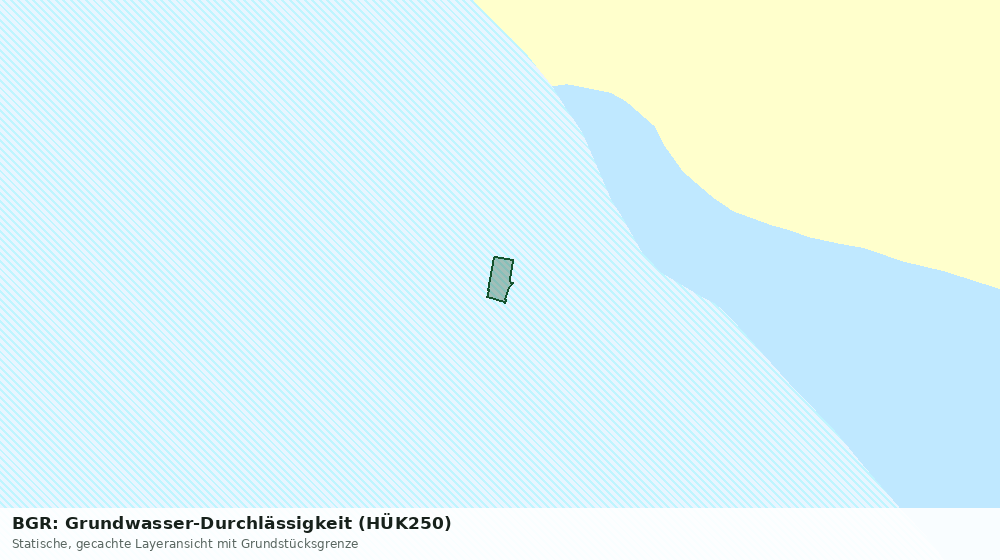 Statische Kartenansicht: BGR: Grundwasser-Durchlässigkeit (HÜK250)