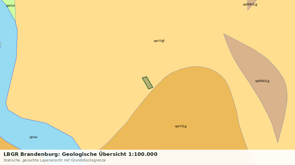 Statische Kartenansicht: LBGR Brandenburg: Geologische Übersicht 1:100.000