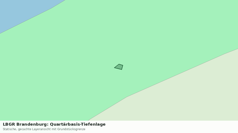 Statische Kartenansicht: LBGR Brandenburg: Quartärbasis-Tiefenlage