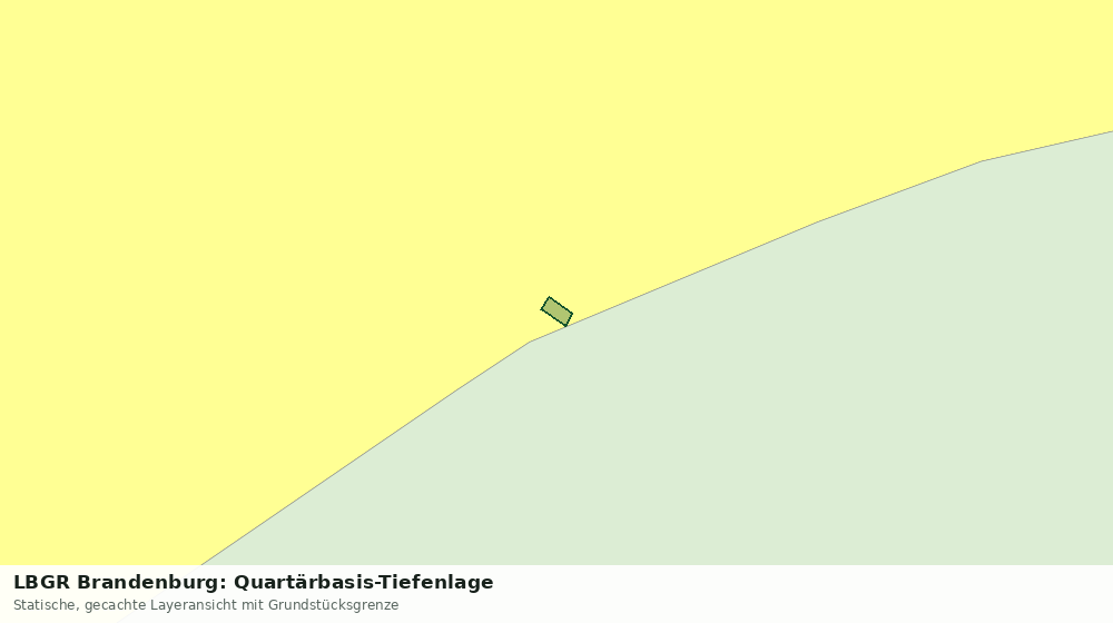 Statische Kartenansicht: LBGR Brandenburg: Quartärbasis-Tiefenlage