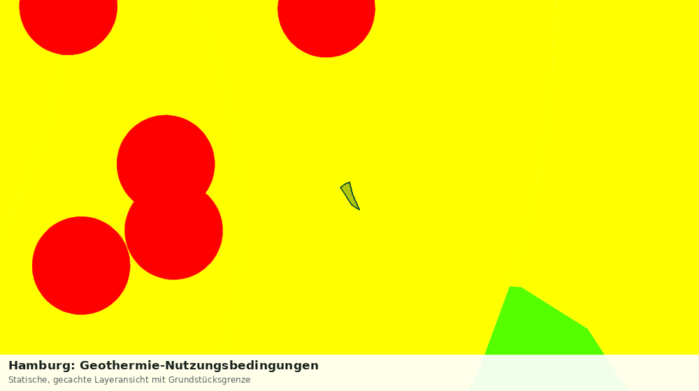 Statische Kartenansicht: Hamburg: Geothermie-Nutzungsbedingungen