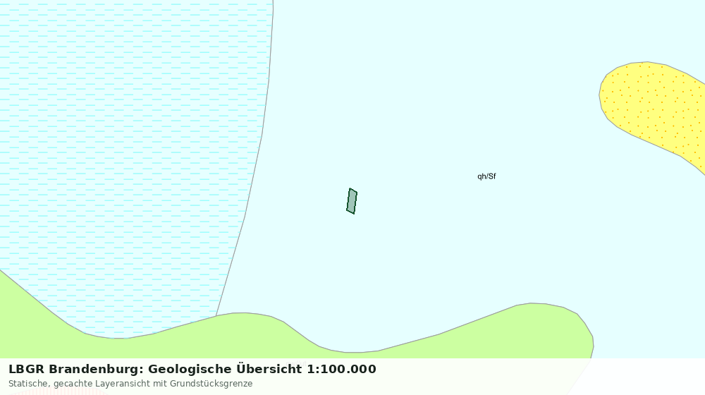 Statische Kartenansicht: LBGR Brandenburg: Geologische Übersicht 1:100.000
