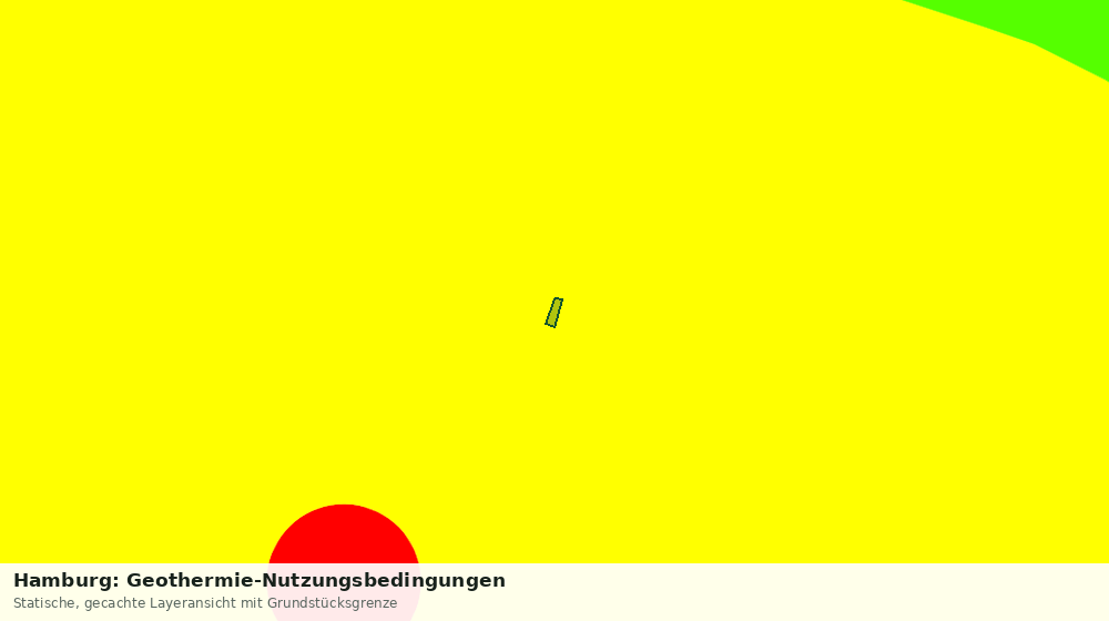 Statische Kartenansicht: Hamburg: Geothermie-Nutzungsbedingungen