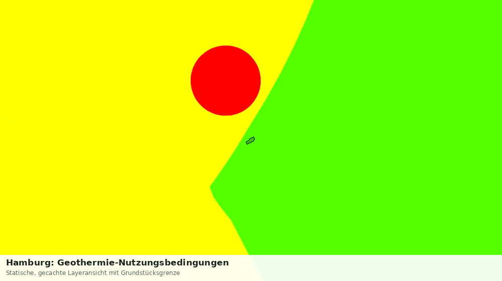 Statische Kartenansicht: Hamburg: Geothermie-Nutzungsbedingungen