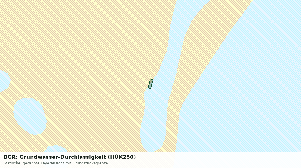 Statische Kartenansicht: BGR: Grundwasser-Durchlässigkeit (HÜK250)