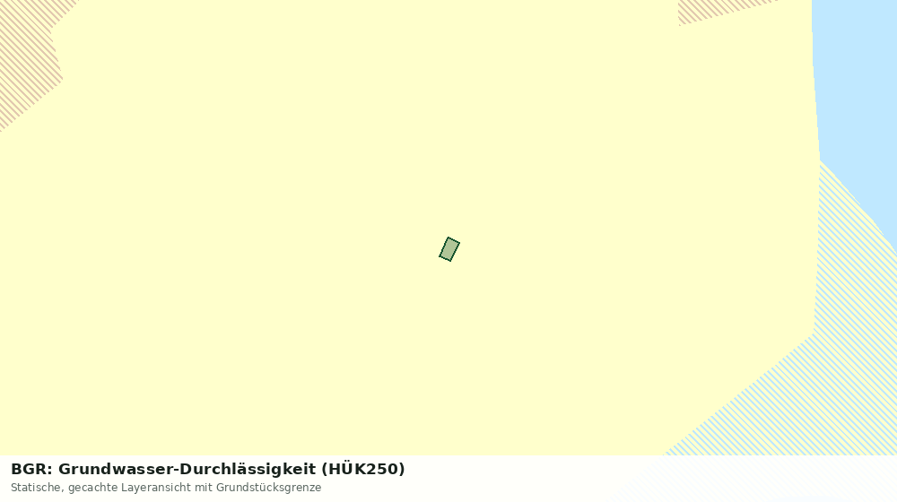 Statische Kartenansicht: BGR: Grundwasser-Durchlässigkeit (HÜK250)