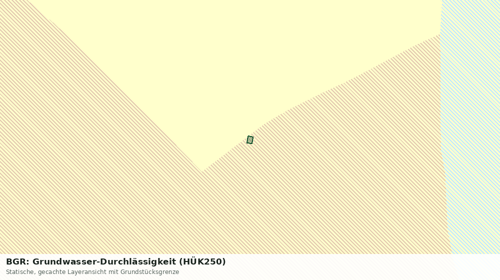 Statische Kartenansicht: BGR: Grundwasser-Durchlässigkeit (HÜK250)