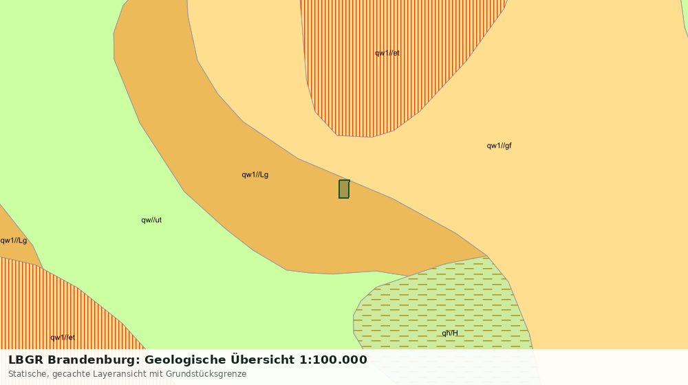 Statische Kartenansicht: LBGR Brandenburg: Geologische Übersicht 1:100.000