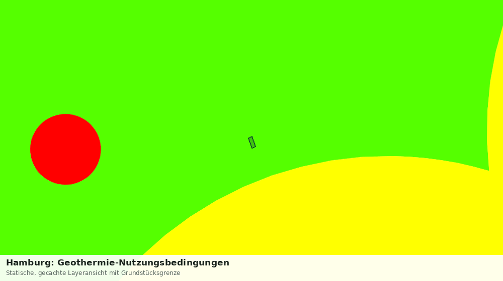 Statische Kartenansicht: Hamburg: Geothermie-Nutzungsbedingungen