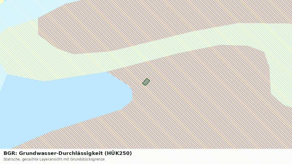Statische Kartenansicht: BGR: Grundwasser-Durchlässigkeit (HÜK250)