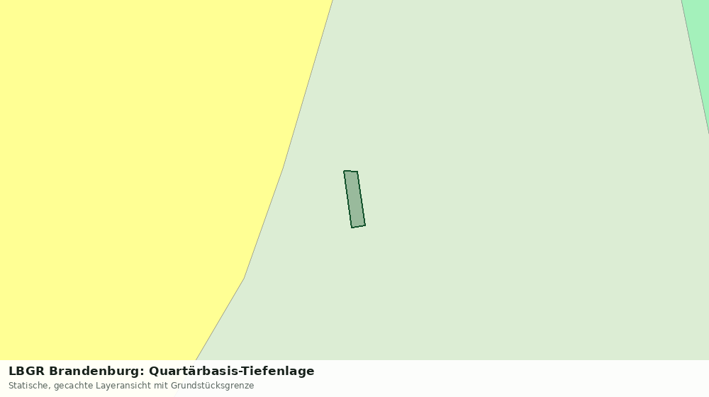 Statische Kartenansicht: LBGR Brandenburg: Quartärbasis-Tiefenlage