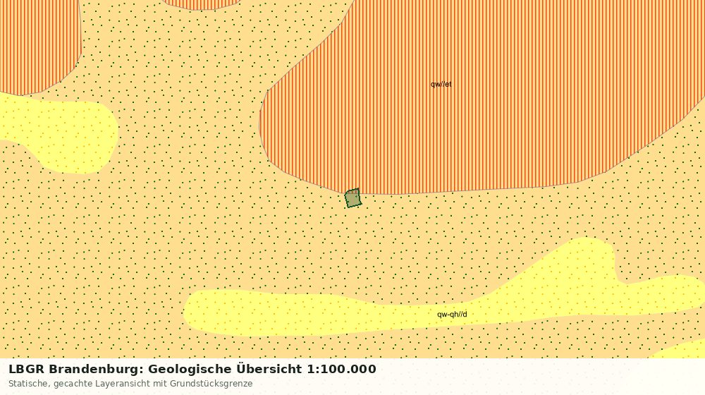 Statische Kartenansicht: LBGR Brandenburg: Geologische Übersicht 1:100.000