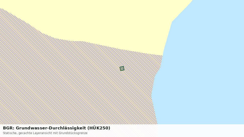 Statische Kartenansicht: BGR: Grundwasser-Durchlässigkeit (HÜK250)