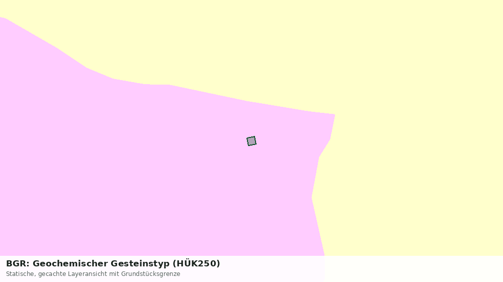 Statische Kartenansicht: BGR: Geochemischer Gesteinstyp (HÜK250)