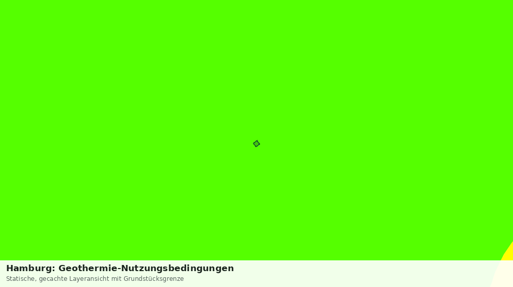 Statische Kartenansicht: Hamburg: Geothermie-Nutzungsbedingungen