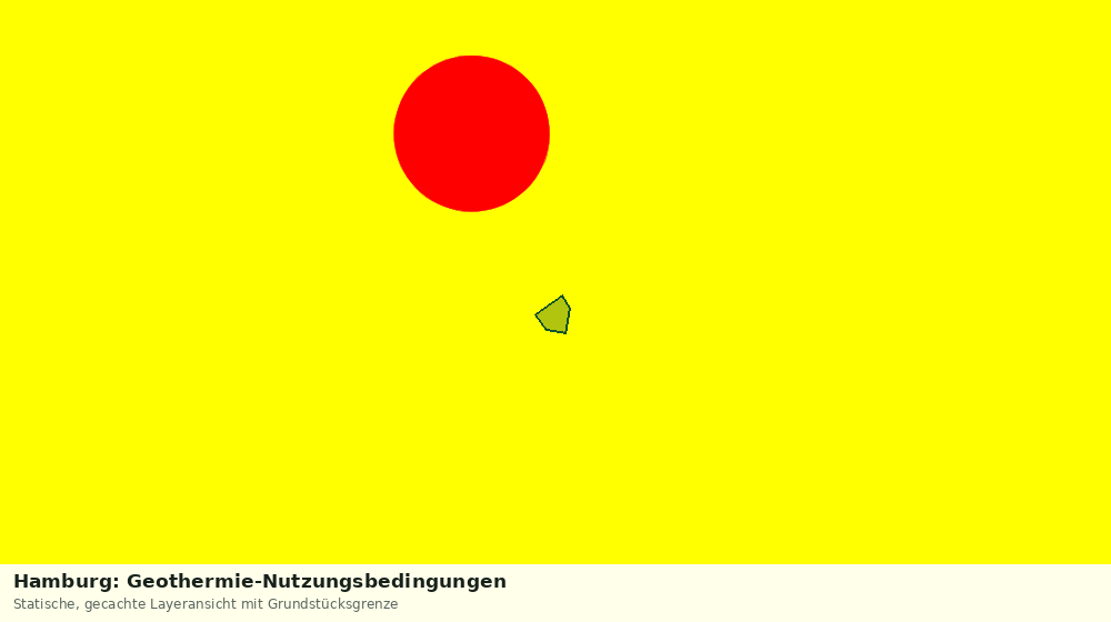 Statische Kartenansicht: Hamburg: Geothermie-Nutzungsbedingungen