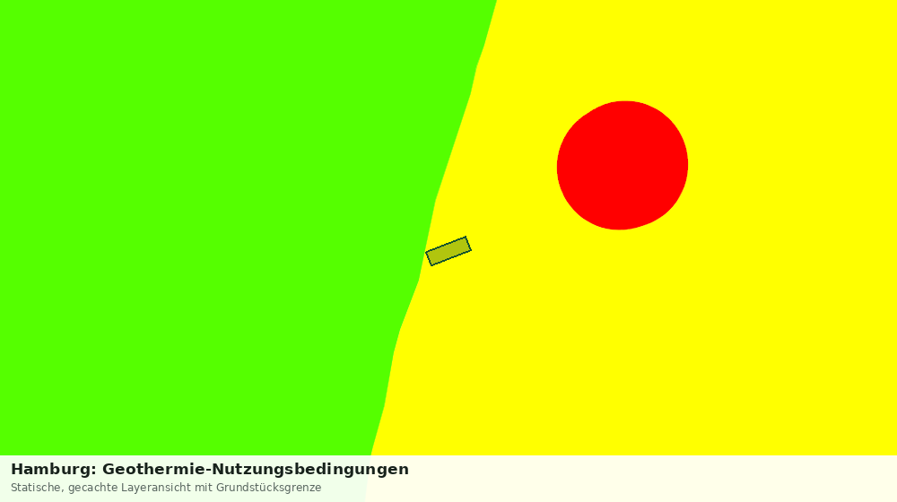 Statische Kartenansicht: Hamburg: Geothermie-Nutzungsbedingungen
