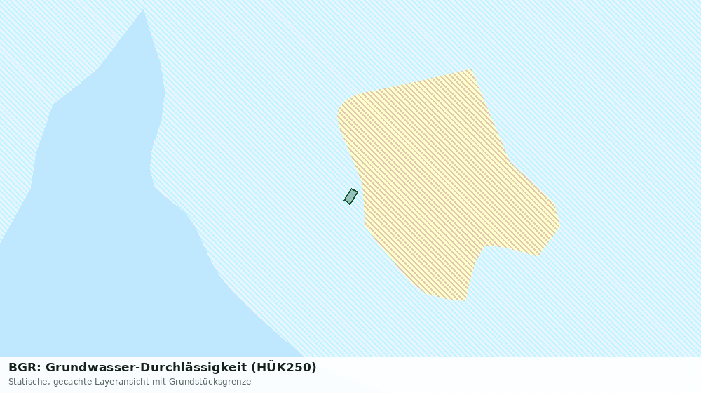 Statische Kartenansicht: BGR: Grundwasser-Durchlässigkeit (HÜK250)