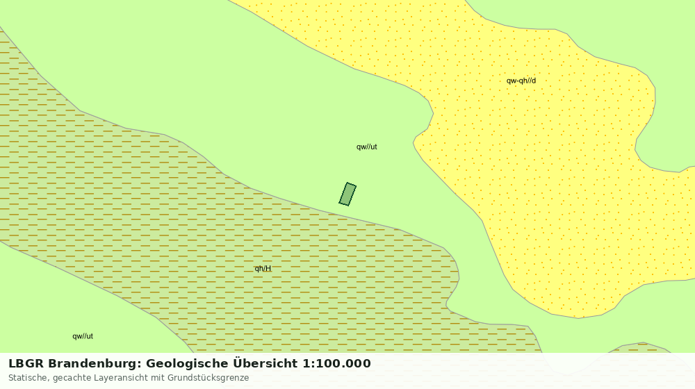 Statische Kartenansicht: LBGR Brandenburg: Geologische Übersicht 1:100.000