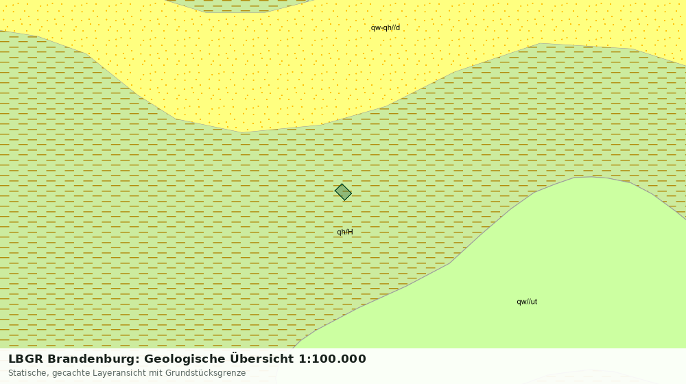 Statische Kartenansicht: LBGR Brandenburg: Geologische Übersicht 1:100.000