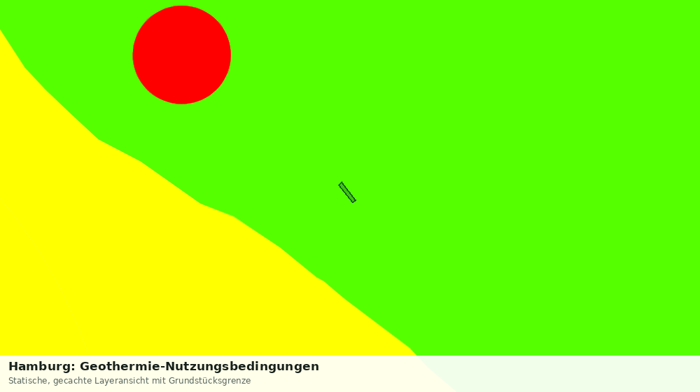 Statische Kartenansicht: Hamburg: Geothermie-Nutzungsbedingungen