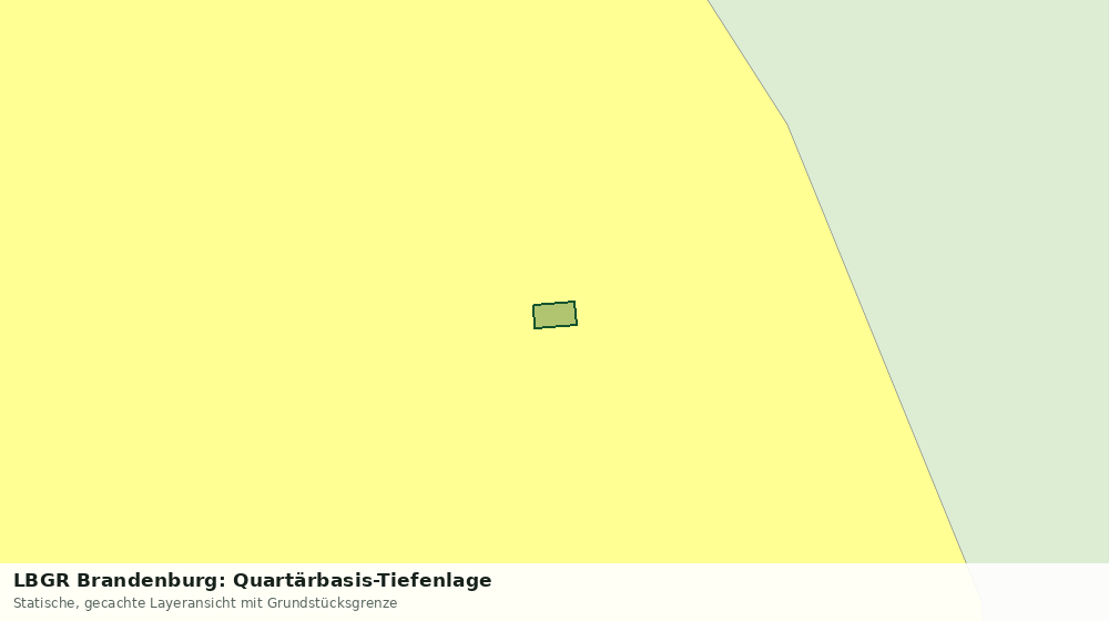 Statische Kartenansicht: LBGR Brandenburg: Quartärbasis-Tiefenlage