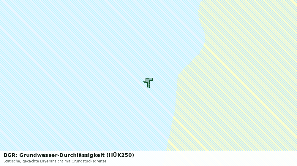 Statische Kartenansicht: BGR: Grundwasser-Durchlässigkeit (HÜK250)