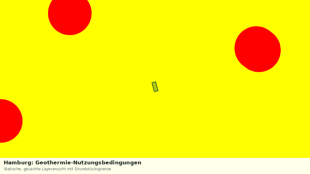 Statische Kartenansicht: Hamburg: Geothermie-Nutzungsbedingungen