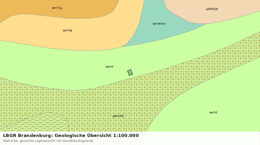 Statische Kartenansicht: LBGR Brandenburg: Geologische Übersicht 1:100.000