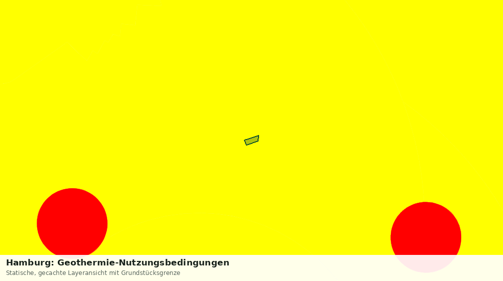 Statische Kartenansicht: Hamburg: Geothermie-Nutzungsbedingungen