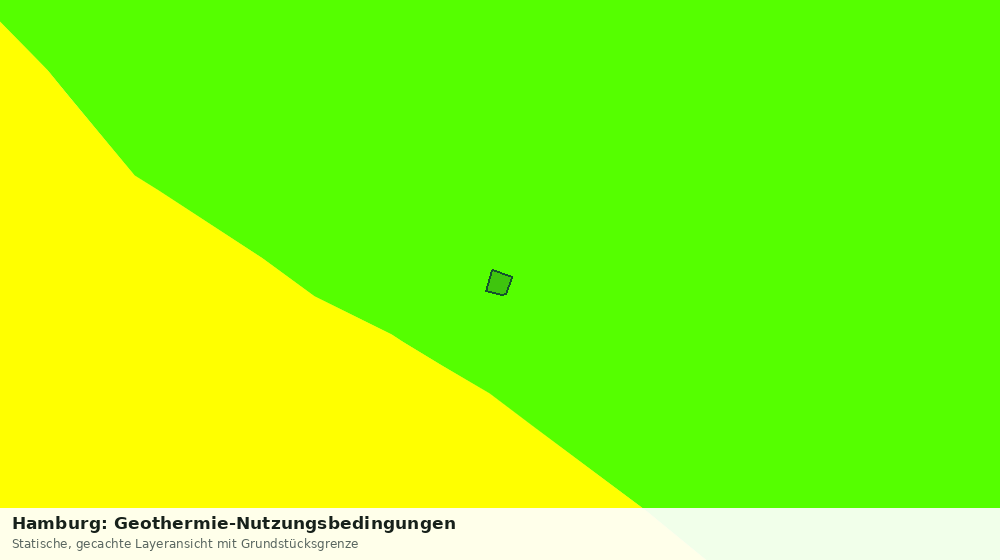 Statische Kartenansicht: Hamburg: Geothermie-Nutzungsbedingungen