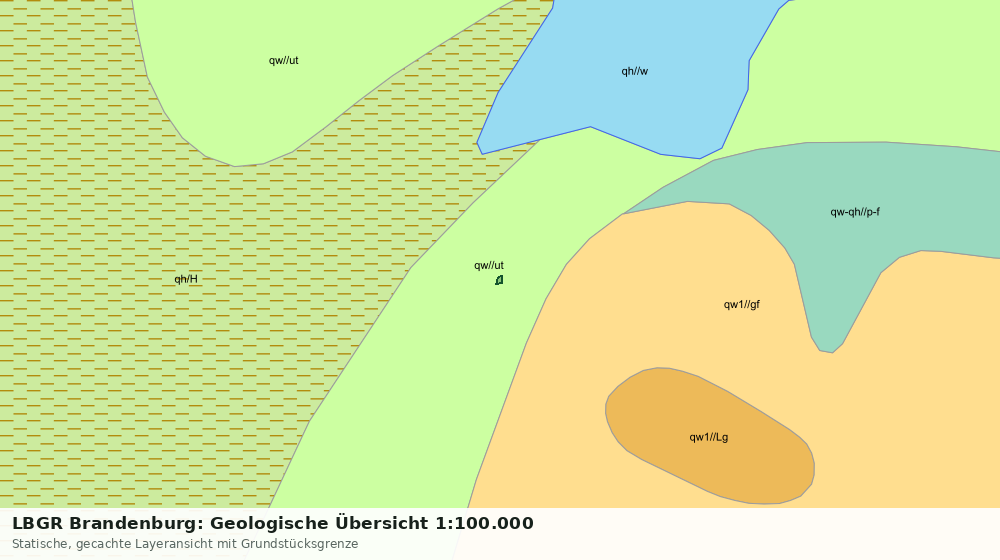 Statische Kartenansicht: LBGR Brandenburg: Geologische Übersicht 1:100.000
